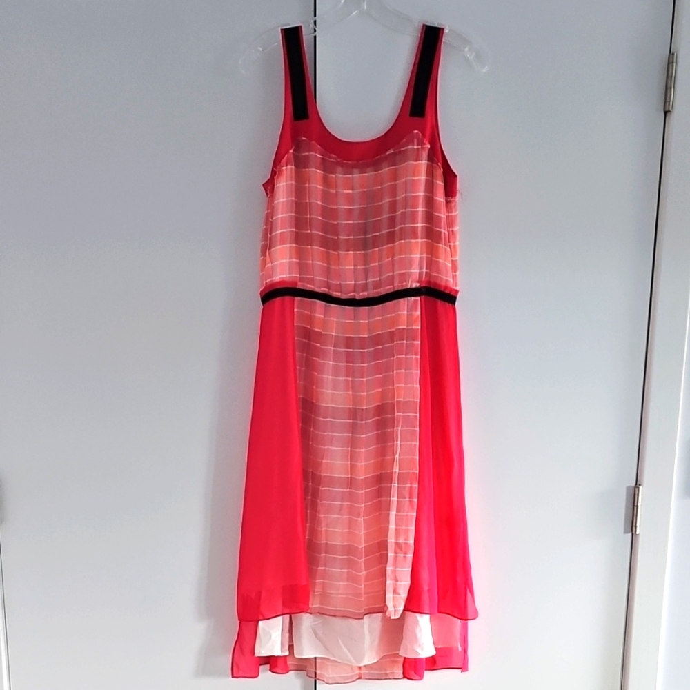 Rag & Bone Orange Pink High Low Sundress